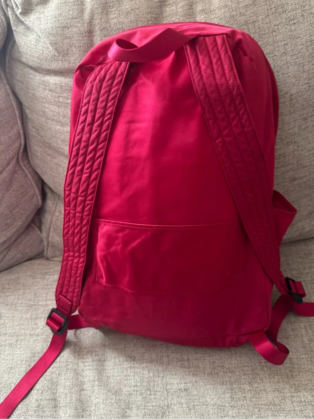 Tumi Nylon Pink/gray Packable Book Bag Backpack Carryon Lightweight Pockets